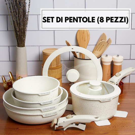 Set di Pentole da 8 Pezzi